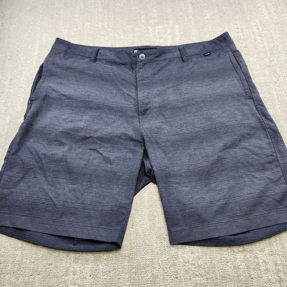 Travis Mathew Beck Shorts Men 40 Golf Performance Chino Wicking Stretch Gray